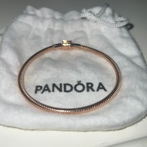 Pandora Moments Barrel Clasp Snake Chain Bracelet